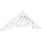 Ekena Millwork Pitch Marshall Architectural Grade PVC Gable Pediment, 60"W x 17 1/2"H x 1"P (7/12) GPP060X018X100MAR - alternate 1